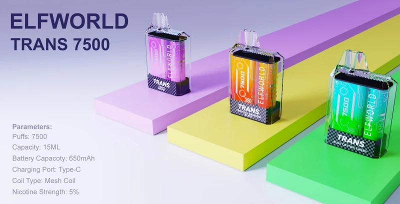 ELFWORLD TRANS vapes 7500 7500 PUFFS ELFWORLD TRANS vapes 7500 7500 PUFFS