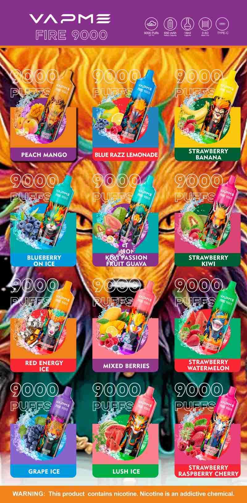VAPME 9000 TASTE VAPME 9000 TASTE