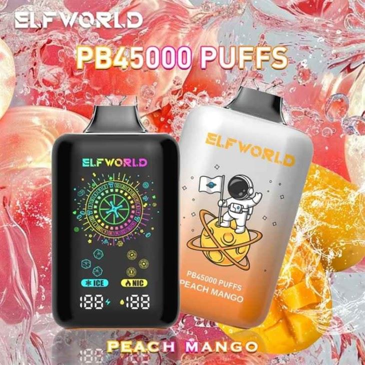 Elfworld-Pb-45000-Puffs-Adjustable-Cooling-Nicotine-Disposable-Vape-Device ELFWORLD PB45000 Puffs