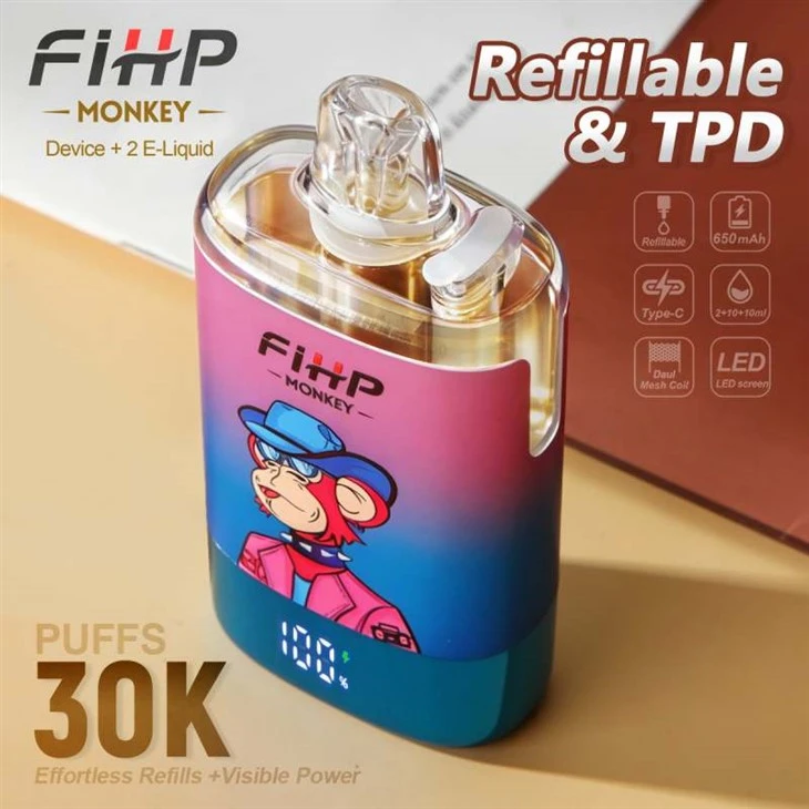 FIHP MONKEY 30K Puff Boleh Isi Semula TPD