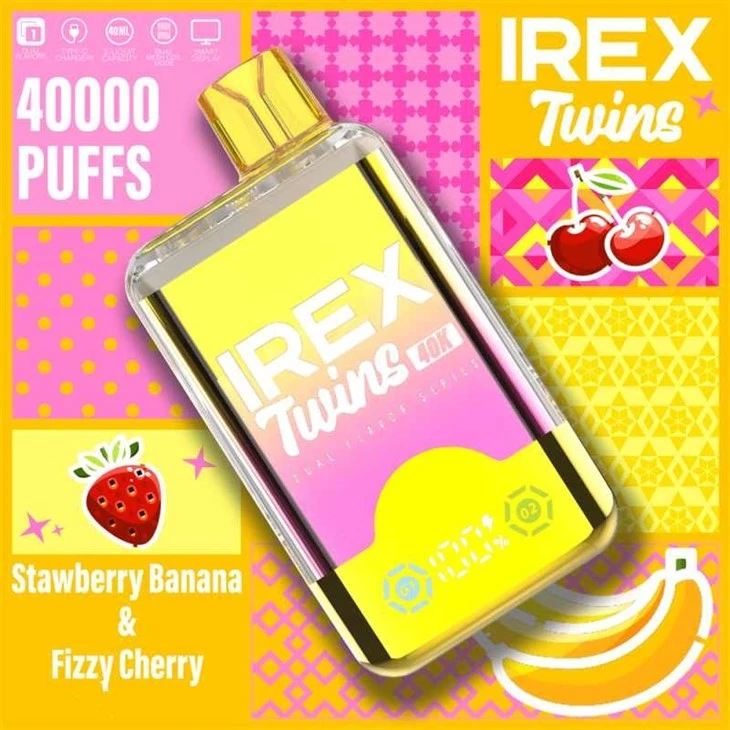 Strawberry Banana&Fizzy Cherry_IREX TWINS 40K Puffs