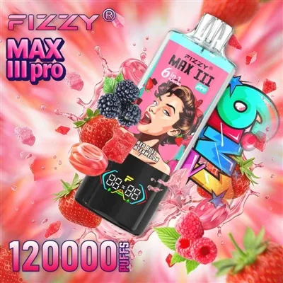 Fizzy MAX III Pro 120K Puffs: Perisa 6-dalam-1, Vape Kegemaran Untuk Meneroka Eropah