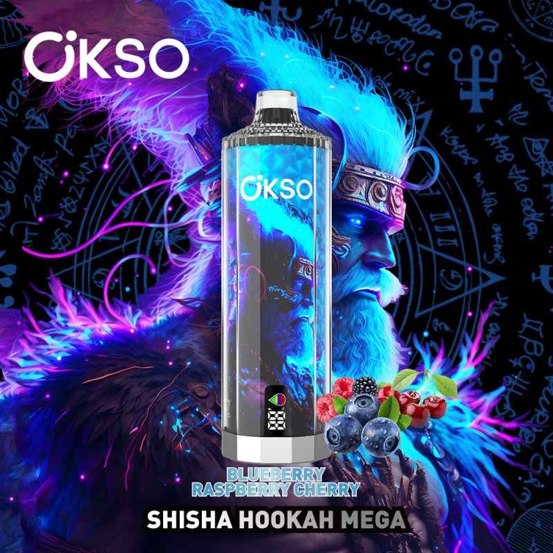 BLUEBERRY RASPBERRY CHERRY_OKSO shisha hookah mega 50k