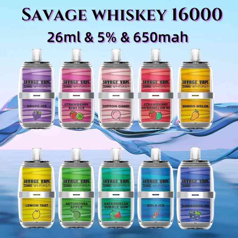 SAVAGE WHISKEY 16000 puff vape