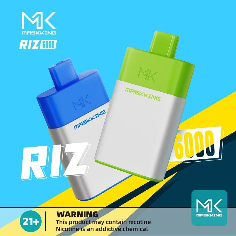 Maskking-Riz-6000-Puffs-14ml-Vapers-Wholesale-Vape-Pen-E-Cigarette
