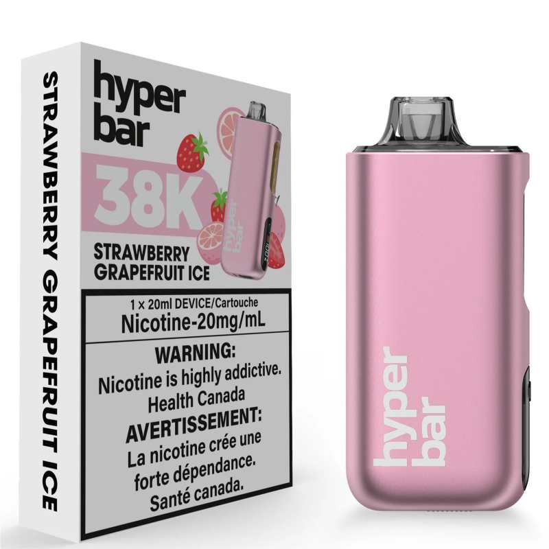 Hyperbar-BE38000-38K-Disposable-Vape-Strawberry-Grapefruit-IceHyper Bar 38K Hyperbar-BE38000-38K-Disposable-Vape-Strawberry-Grapefruit-IceHyper Bar 38K