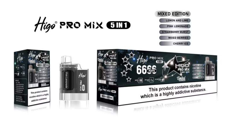 Vape-Suppliers-Originalhigo-PRO-Mix-666-Puffs-Electronic-Vape-Disposable-Vape-Pod-Prefilled-2-No-Leaking-9K-Puff-Bar-Mesh-Coil-Rechargeable-WholesaleHigo Pro Mix 6666 3