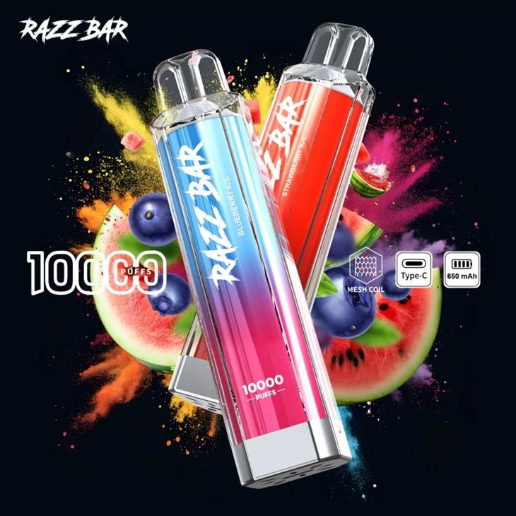 Razz Bar Crystal 1 0 000 Puffs 0% NIC