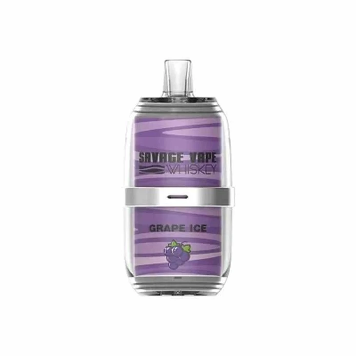 Savage-Whiskey-16000-Puffs-Disposable-Vape-Wholesale-Grape-Ice_SAVAGE WHISKEY 16000