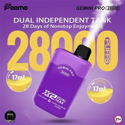 Feemo Gemini Pro 28000 Puffs Dual Rasa