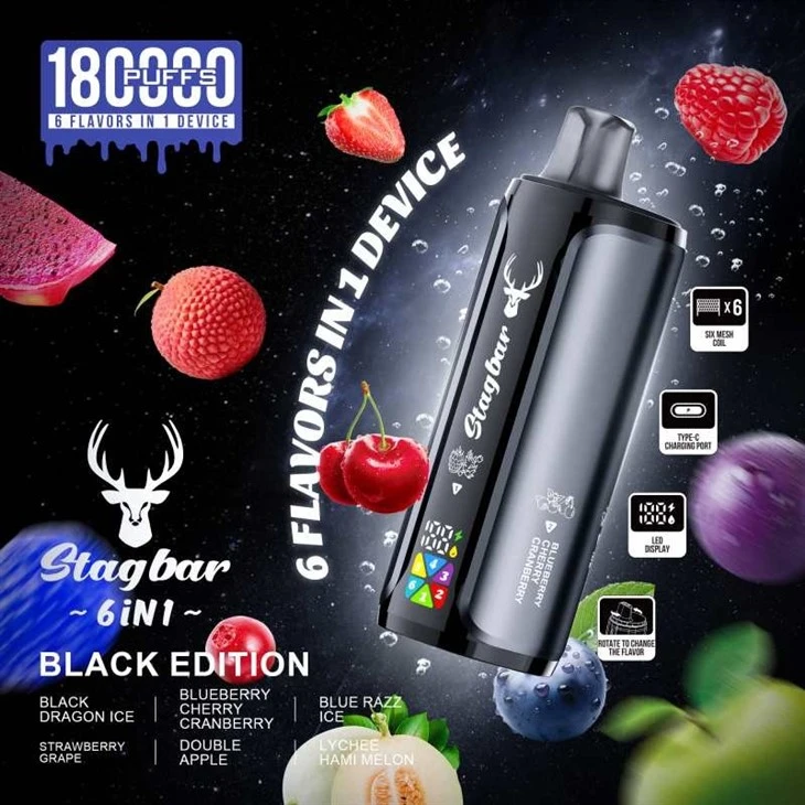 StagBar 6in1 180K Puff high quality