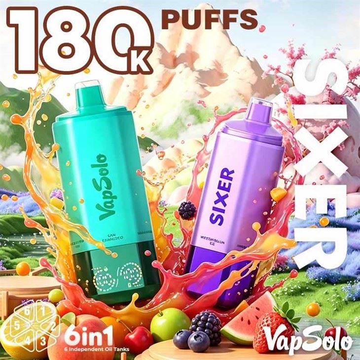 Vapsolo Sixer 180K 6 dalam 1