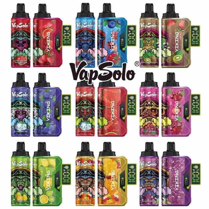 Vapsolo-Viking-E-Cigarette-12000-Puff-LCD-Screen-Display-Wholesale-Price-Nicotine-E-Liquid-Flavoring-Wholesale-Vape-Pen_VapSolo VIKING 12000
